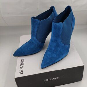 Nine West Kaia Women's Suede Ankle Boots, Women's Size: 8.5, Blue